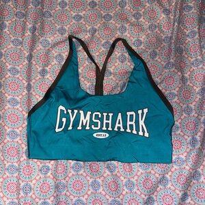 Gymshark retro club sports bra in seafoam blue